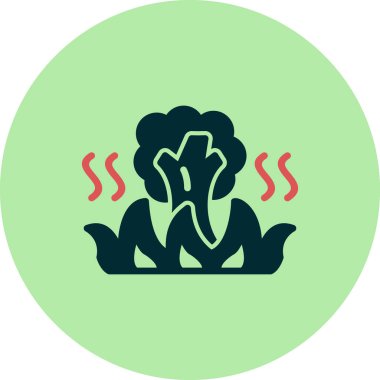 Sebze simgesinin vektör illüstrasyonu