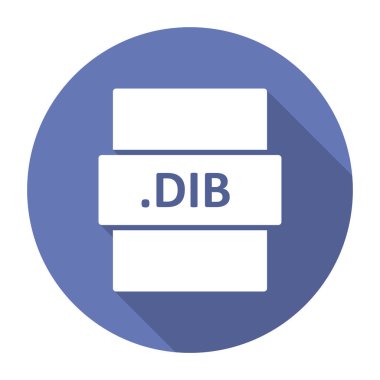 DIB dosya biçimi vektör illüstrasyonu