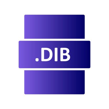 DIB dosya biçimi vektör illüstrasyonu