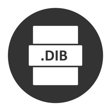 DIB dosya biçimi vektör illüstrasyonu