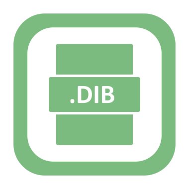 DIB dosya biçimi vektör illüstrasyonu