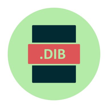 DIB dosya biçimi vektör illüstrasyonu