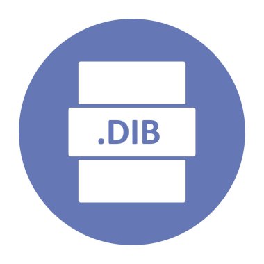 DIB dosya biçimi vektör illüstrasyonu