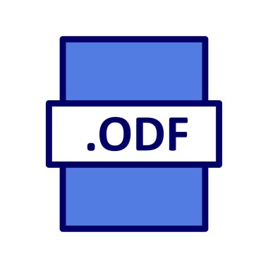 ODF dosya biçimi vektör illüstrasyonu