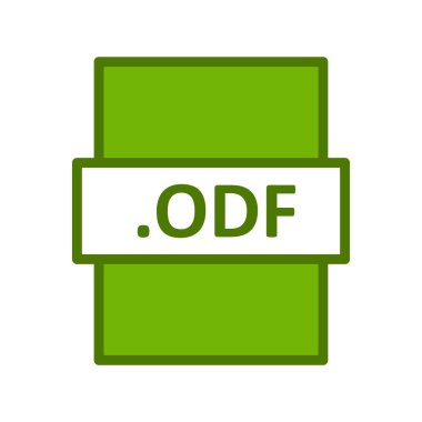 ODF dosya biçimi vektör illüstrasyonu