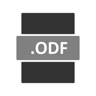 ODF dosya biçimi vektör illüstrasyonu