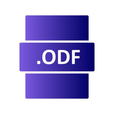 ODF dosya biçimi vektör illüstrasyonu