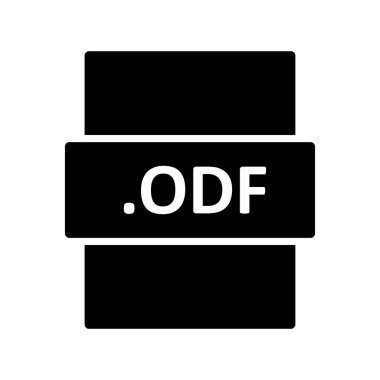 ODF dosya biçimi vektör illüstrasyonu