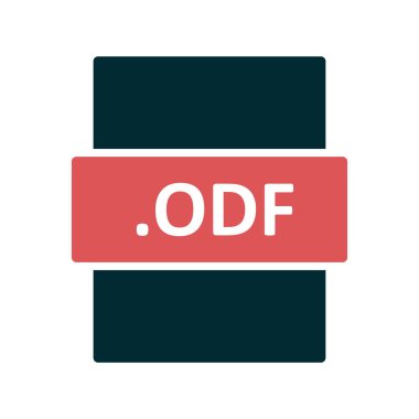 ODF dosya biçimi vektör illüstrasyonu