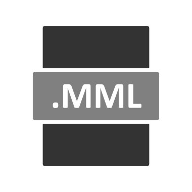 MML dosya biçimi vektör illüstrasyonu