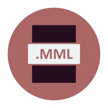MML dosya biçimi vektör illüstrasyonu