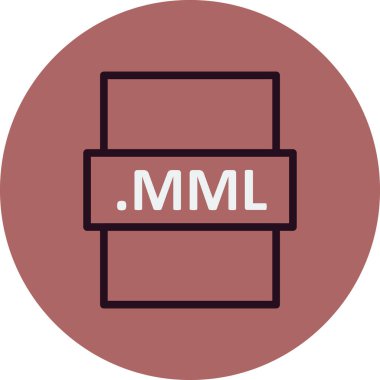 MML dosya biçimi vektör illüstrasyonu