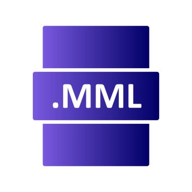 MML dosya biçimi vektör illüstrasyonu
