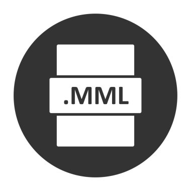 MML dosya biçimi vektör illüstrasyonu
