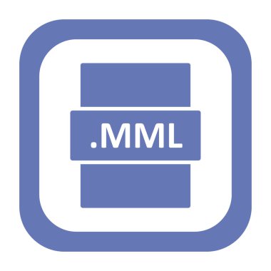 MML dosya biçimi vektör illüstrasyonu