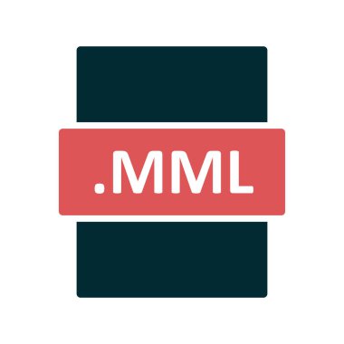 MML dosya biçimi vektör illüstrasyonu