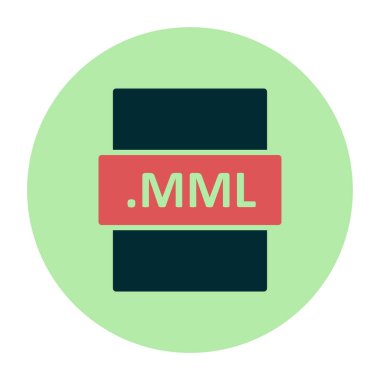 MML dosya biçimi vektör illüstrasyonu