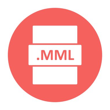 MML dosya biçimi vektör illüstrasyonu