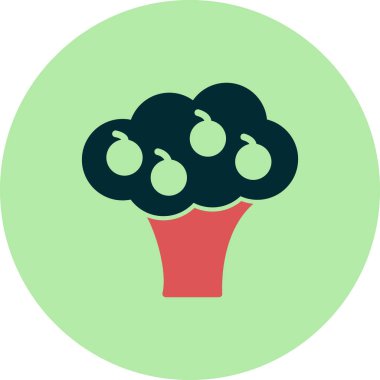 Sebze simgesinin vektör illüstrasyonu