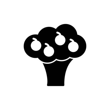 brokoli simgesi vektör çizimi