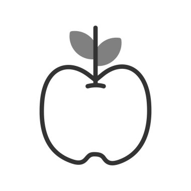 elma ikonu vektör illüstrasyonu