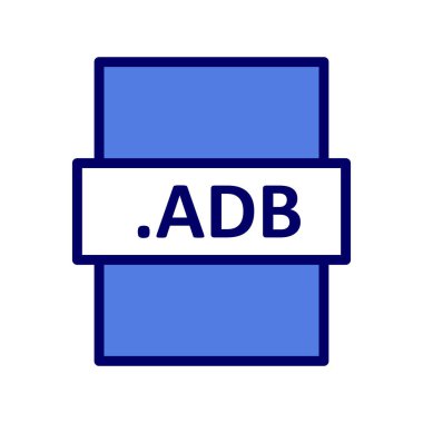 ADB dosya biçimi vektör illüstrasyonu