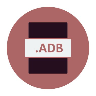 ADB dosya biçimi vektör illüstrasyonu