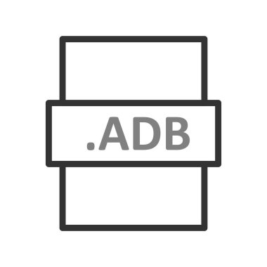 ADB dosya biçimi vektör illüstrasyonu