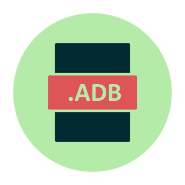 ADB dosya biçimi vektör illüstrasyonu