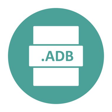 ADB dosya biçimi vektör illüstrasyonu