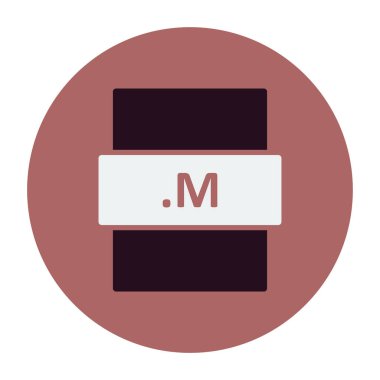 M dosya biçimi vektör illüstrasyonu