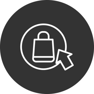 vektör alışveriş simgesi illüstrasyonu