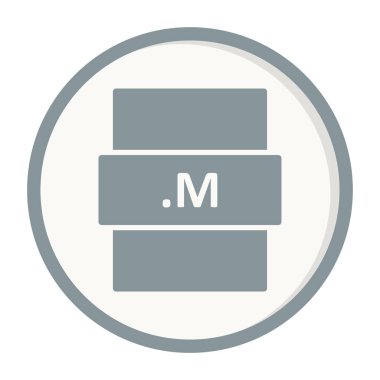 M dosya biçimi vektör illüstrasyonu