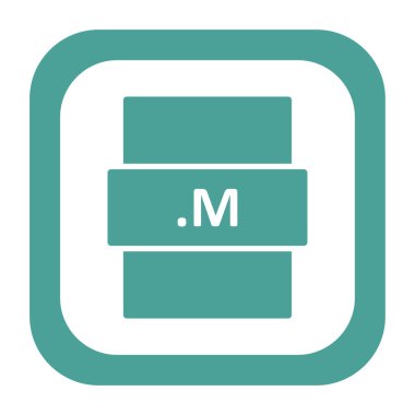 M dosya biçimi vektör illüstrasyonu