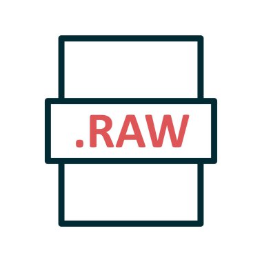 ham dosya biçimi vektör illüstrasyonu