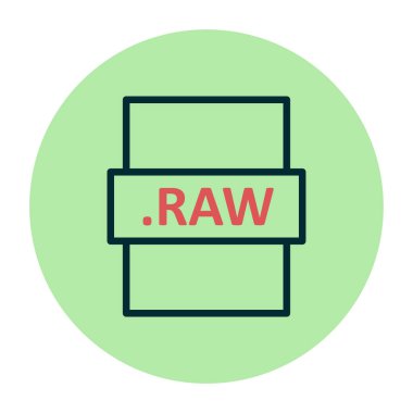 ham dosya biçimi vektör illüstrasyonu