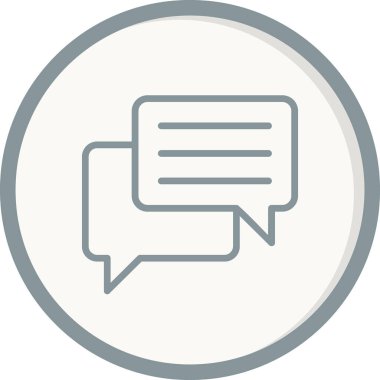 Konuş. Web simgesi basit illüstrasyon