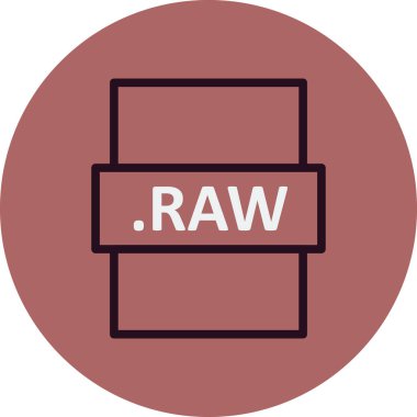 ham dosya biçimi vektör illüstrasyonu