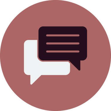 Konuş. Web simgesi basit illüstrasyon