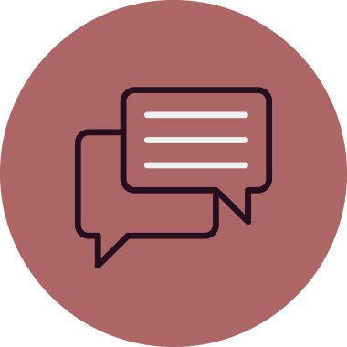 Konuş. Web simgesi basit illüstrasyon