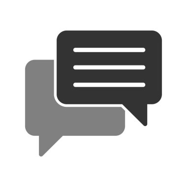 Sohbet mesajı vektör illüstrasyonu