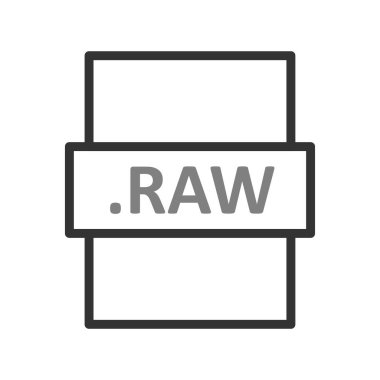 ham dosya biçimi vektör illüstrasyonu