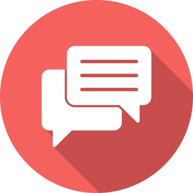 Konuş. Web simgesi basit illüstrasyon