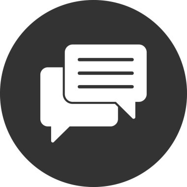 Konuş. Web simgesi basit illüstrasyon