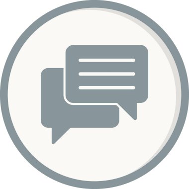 Konuş. Web simgesi basit illüstrasyon