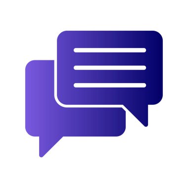 Sohbet mesajı vektör illüstrasyonu