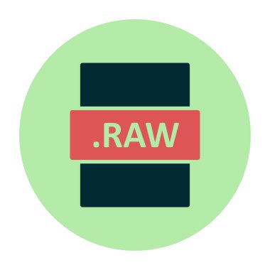 ham dosya biçimi vektör illüstrasyonu