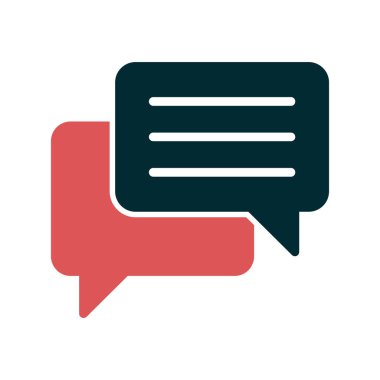 Sohbet mesajı vektör illüstrasyonu