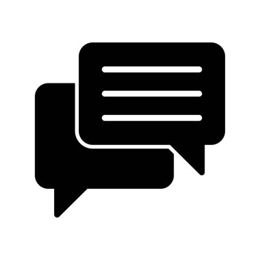 Sohbet mesajı vektör illüstrasyonu