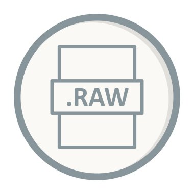 ham dosya biçimi vektör illüstrasyonu